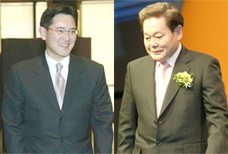 이건희 회장 부자 주가 고공행진 경영방어에 애로