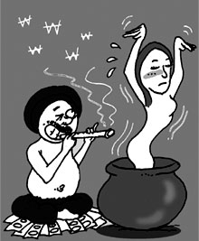 아내 내연남 상대로 협박 파렴치 남편 스토리