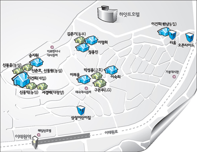 [농심가와 조망권 송사로 화제]이태원 한남동 삼성타운 엿보기