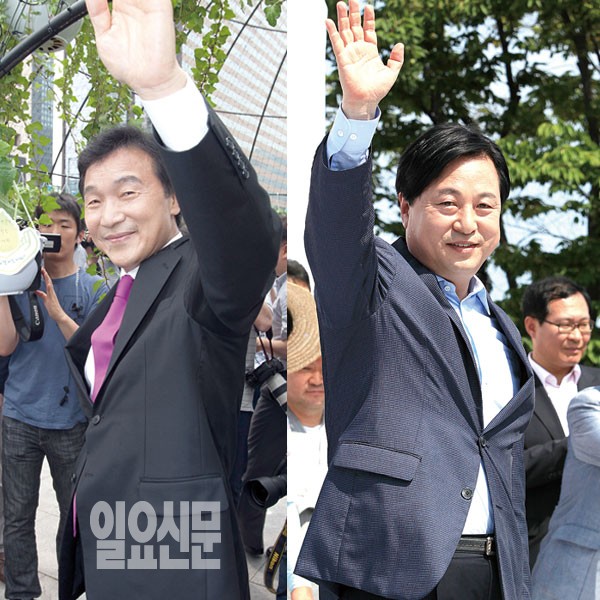 민주당 손학규 vs 김두관 2위 싸움 사활