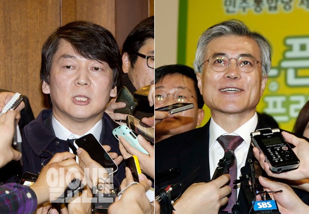 안철수·문재인 '단일화 전쟁'…문 "서울시장 때처럼" vs 안 "고렇겐 못해!"