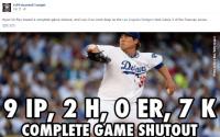 ESPN, "완벽한 셧아웃 게임" 류현진 완봉 극찬