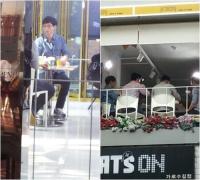 유재석 가로수길 포착된 사연은...유희열 박명수와 '무도가요제' 촬영