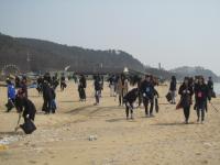 인천 중구 용유동 ‘마시란 해변’ 환경정비..남서울대 학생들 참여