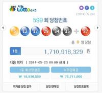로또599회 당첨번호 ‘5, 12, 17, 29, 34, 35’ 1등은 8명 각 17여억 원