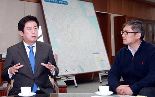 정찬민 용인시장, 하수도정비계획 환경청 승인 건의