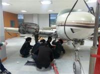 한국과학기술전문학교 “항공정비과 학생들이 다시 찾아 주목”