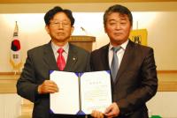 충남예술 소통과 변화로 용틀임 오태근신임  충남예총 회장 당선