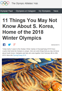 평창올림픽 3년 앞둔 IOC, 엉뚱한 한국 소개…“산낙지와 성형의 나라?”