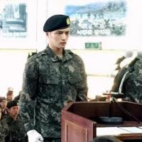 JYJ 김재중, 군대 수료식...55사단 봉화부대로 자대배치