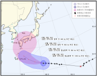 제12호 태풍 할롤라 한반도로 북상...여름 피서객 '쫑긋'