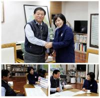 최민희 의원, 이석우 시장 만나 지역현안 공동대응 협의