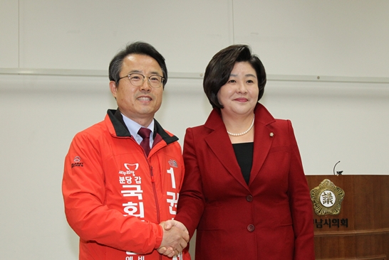 장정은, 권혁세 지지 선언··· “분당갑 미래와 총선 승리 위한 적임자”