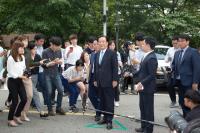 영장실질심사를 받기위해 법원으로 향하는 박준영 의원