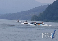 양평 남한강에서  ‘수상스키 보트에 충돌위협. 보복운항’ 으로 논란