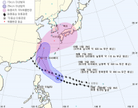 16호 태풍 ‘말라카스’ 경로 대만 향해 북상 중…19일 제주도 독도 등 남동해 영향권