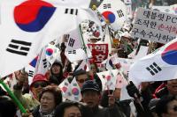 ‘탄핵 반대’ 박사모 등 보수단체, 헌재 앞서 맞불집회 시작