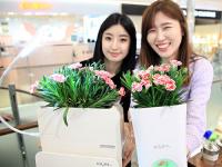 신세계 센텀시티몰,  LED 조명의 똑똑한 카네이션 선보여