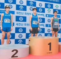 옥천군청 육상팀, 금 2, 은 개, 동 3개 수확