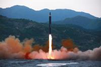 북한 미사일, 29일 새벽 일본 공해상 넘어 2700km 비행...을지훈련에 대한 반발인 듯