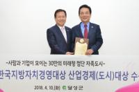 달성군, ‘제23회 한국지방자치경영대상’ 산업경제 대상 수상 