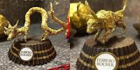 ‘페레로 로셰’ 금박지로 만든 미니 조각