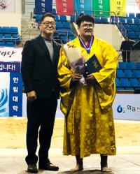 대구대 조영탁 선수, '2019 춘천 대학장사 씨름 한마당' 개인전 우승