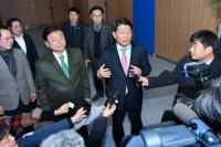 권영진 시장·이철우 지사, 대구통합공항 이전지 선정 주민투표 결과 입장 발표