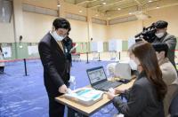 이춘희 세종시장, 21대 총선 사전투표 모의시험 점검