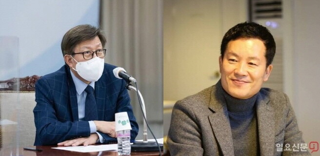 박형준 부산시장(왼쪽)과 홍순헌 해운대구청장