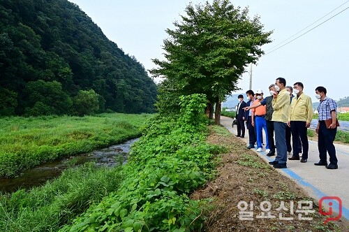 이항진 여주시장이 7월29일 산북면을 방문해 현장 점검을 하고 있다. (제공=여주시청)