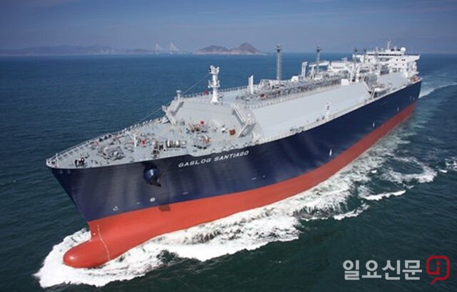 삼성중공업이 건조한 LNG선박 모습