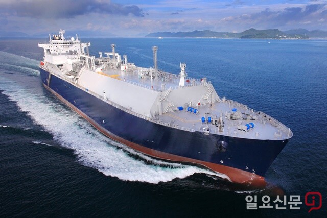 삼성중공업이 건조한 LNG 선박 모습