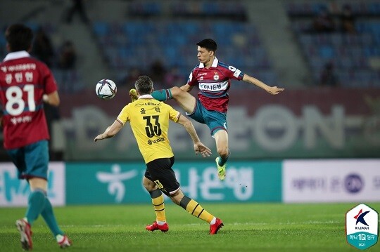 우즈벡 출신 외국인선수 알리바예프가 대전 하나시티즌을 떠난다. 사진=한국프로축구연맹