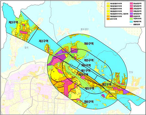 비행안전구역 위치도 (자료=대구시 제공)