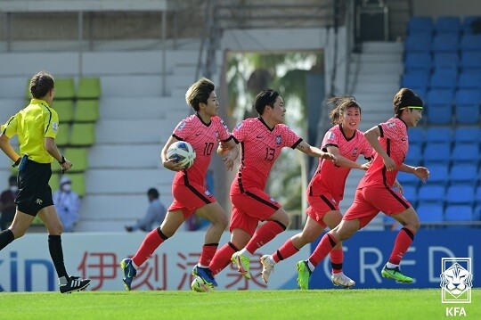 여자축구 대표팀이 아시안컵 4강전에 나설 선발 명단을 발표했다. 사진=KFA