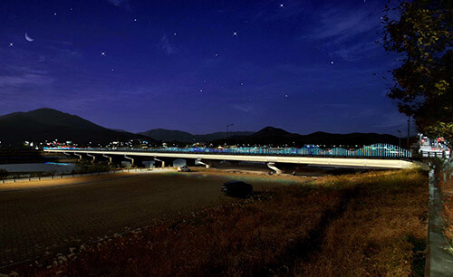 서천교 경관조명 예상도 (사진=경주시 제공)