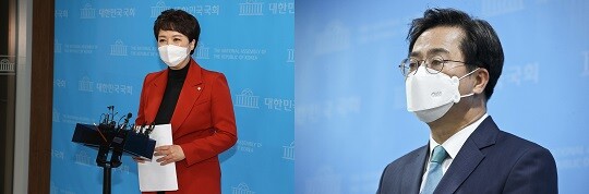 경기지사 선거에서 맞붙는 김은혜 김동연 후보. 사진=박은숙 기자