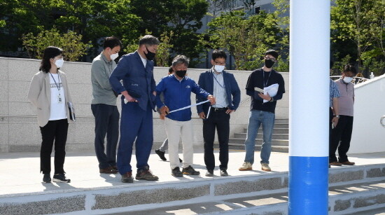 정관아쿠아드림파크 개장 준비 현장 점검 모습. 사진=기장군 제공