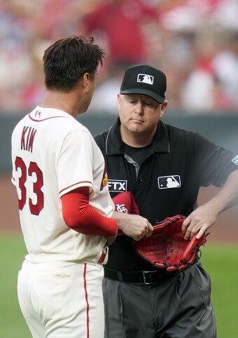 MLB에서 부정투구 무작위 검사가 시작된 이후 김광현도 검사 대상이 됐다. 사진=연합뉴스