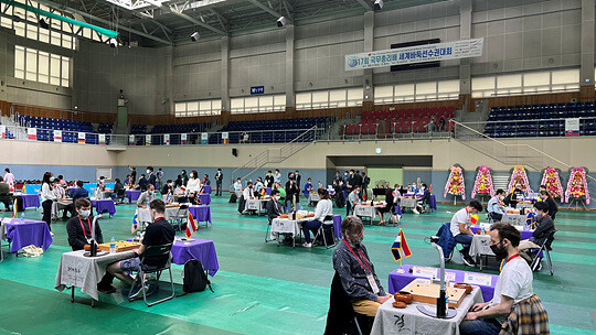 광주광역시 빛고을체육관에서 열린 첫날 대회장 전경. 사진=대한바둑협회 제공