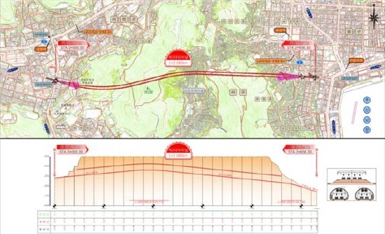 ‘제2대티터널’ 위치도. 사진=부산시 제공