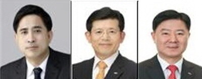 왼쪽부터 김윤모, 빈대인, 안감찬. 사진=BNK금융 제공