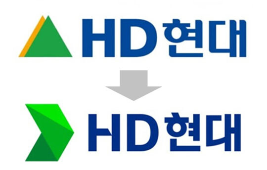 HD현대가 새로운 CI(아래)를 도입했다. 기존 그룹 상표권에 대한 권리는 6개사가 나눠 가졌지만 이번 새로운 CI에 대한 권리는 HD현대가 독점한다. 이에 따라 HD현대가 가져가는 상표권료 수취 규모가 급증할 전망이다. 사진=HD현대 제공