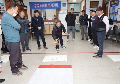 양평로타리클럽 척사대회 단체전 경기 장면. 사진=김현술 기자