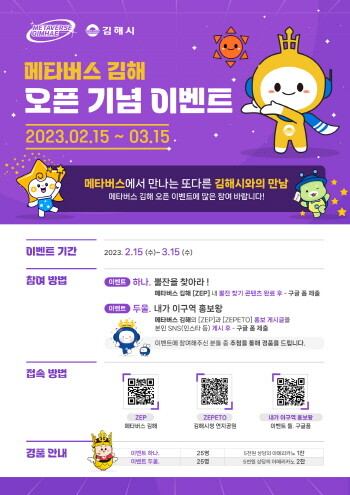 ‘메타버스 김해’ 오픈 포스터. 사진=김해시 제공