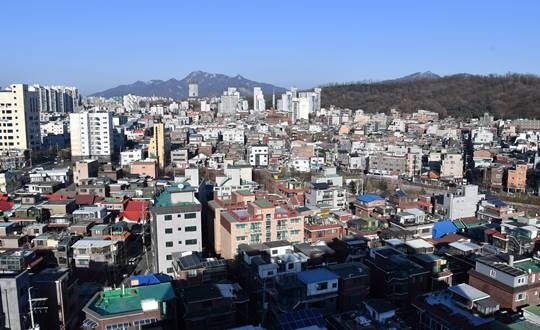 모아타운 시범사업지로 선정된 강북구 번동 일대 전경. 사진=서울시 제공