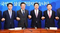김기현·이재명 첫 회동…‘민생 우선’ 한목소리 “자주 만나자”