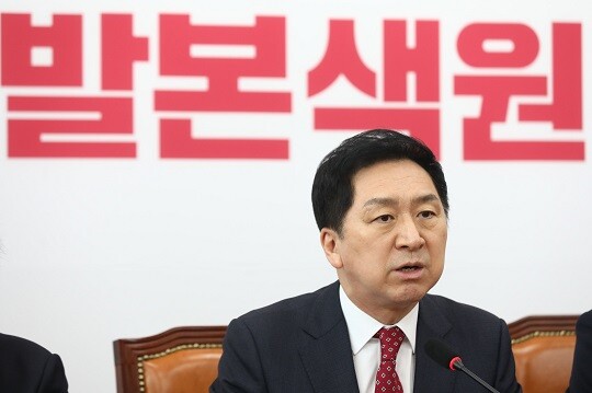 김기현 대표가 송영길 전 대표에게 “당당하면 나와서 설명하면 될 일”이라고 지적했다. 사진=박은숙 기자