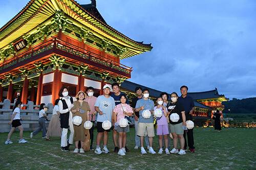 지난해 열린 경주 야간관광 프로그램 '신라달빛기행'. 사진=경주시 제공